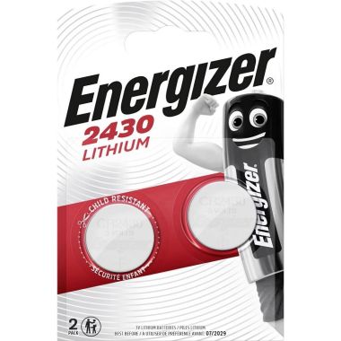 Batterij Lithium 3V CR2430, 2 stuks
