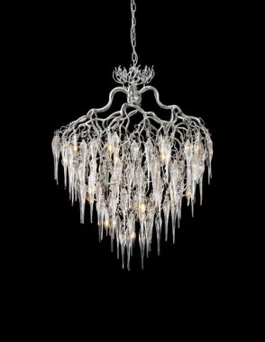 HOLLYWOOD CHANDELIER CONICAL GLASS