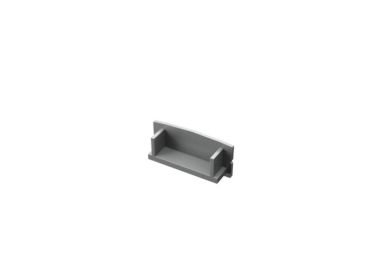 END PIECE SILVER FOR SURFACE LEDPROFILE 23,5MM WIDE - SILVER