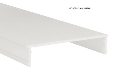 COVER 300 CM FLAT CLEAR S-LINE PROFILE