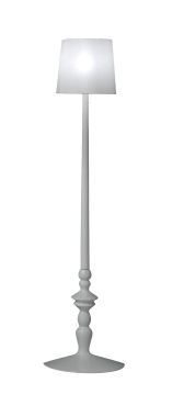 ALI&BABA FLOOR LAMP WHITE CERAMIC/LINEN