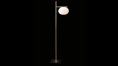 ALBA FLOOR LAMP SATIN BRASS SOLO