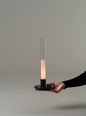 SYLVESTRINA: TRANSPARENT PYREX GLASS LAMPSHADE. WHITE TRANSL