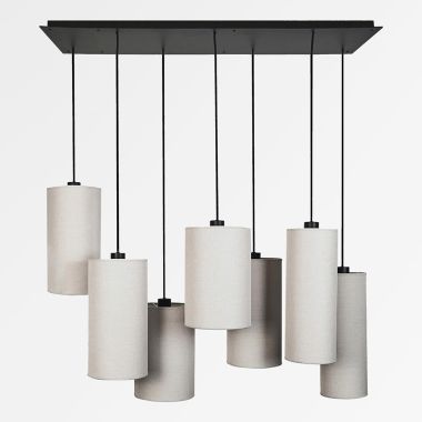 ZIBAL 7 SUSPENSION + LAMPSHADES FROM CHOICE