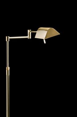 LED FLOOR LAMP POLISHED BRASS/BRUSHED BRASS, WITH PUSH BUTTO