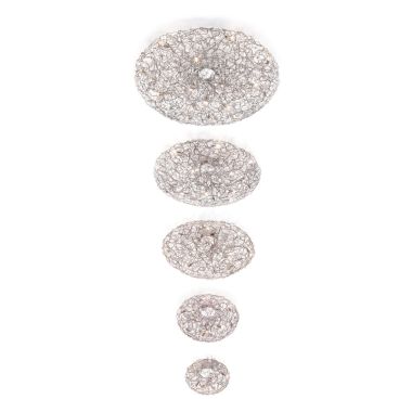 CRYSTAL WATERS CEILING LAMP ROUND