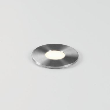 TERRA ROUND 28 LED BRUSHED STAINLESS STEEL