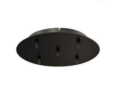 CEILING PLATE FITU 5-WAY CEILING PLATE, ROUND, BLACK, INCL.
