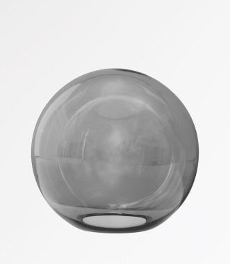 SPHERE SMALL 22CM VERRE GRISE