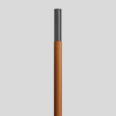 WOODEN POLE GRAPHITE ALU AND LAMINATED WOOD 6M ROUND