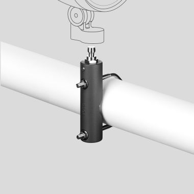 TUBE CLAMPWITH CONNECTION ADAPTER GRAPHITE