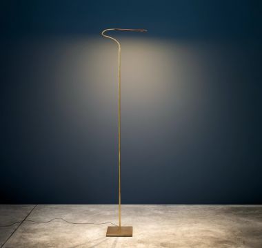 LOLA F STANDING LAMP BRASS STRUCTURE COPPER STICK 3X1W LED