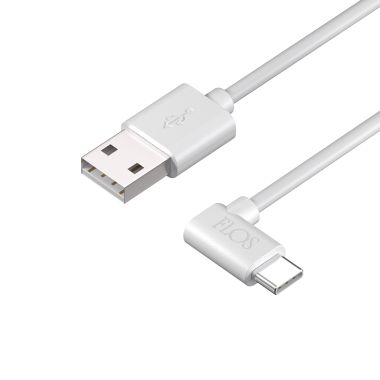 POWER CABLE GUSTAVE RES.   WHITE USB-A/USB-C