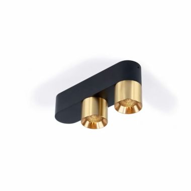 AUDY-DUO 2 UP ROUNDED WITH HONEYCOMB BLACK BASE + BRASS RING