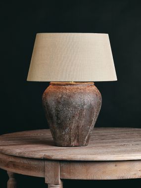 CHILTON TABLE LAMP OVAL 230-250V H33CM 1XE27 SHADE FABRIC