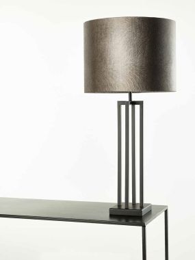 ROMA TABLE LAMP BLACK 1XE27 FOR LAMPSHADE FABRIC