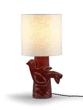 TABLE LAMP RED - BEIGE PALOMA