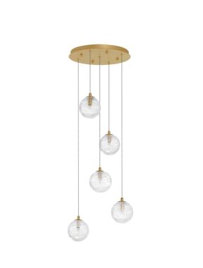 COEN BRASS GOLD METAL
CLEAR STRUCTURED GLASS 
LED G9 5X5 WAT
