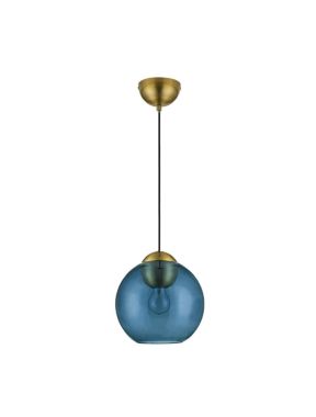 MIDORI BRASS GOLD METAL
& DARK BLUE GLASS
LED E27 1X12 WATT