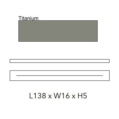 PLATE A LINEAR PLATE FOR GLO, LIT, MOM L138 8-FIT TITANIUM