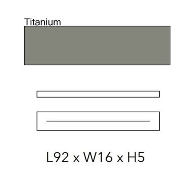 PLATE A LINEAR PLATE FOR GLO, LIT, MOM L92 8-FIT TITANIUM