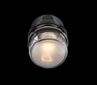 FRESNEL 1148 WANDLAMP ALUMINIUM GLAS CHROOM LED-E14