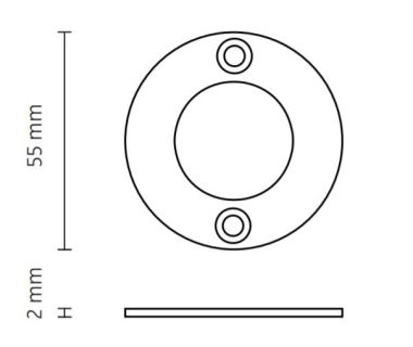 Q/CUBIC 9, MOUNTING RING DIRECT MOUNTING STEEL, GALVANISED