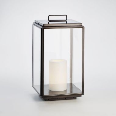 ILFORD FLOOR LARGE ON 230V DARK BRONZE CLEAR GLASS (CANDLE C