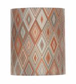 LAMPSHADE CYLINDER 25x25x30CM HARLEQUIN ORANGE TONO