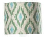 LAMP SHADE CYLINDER 25x25x20 FLORES GREEN CAT3 DEEPENED 6CM