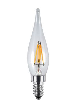 LED FRENCH CANDLE CLEAR 1,5W 2600K 90LM