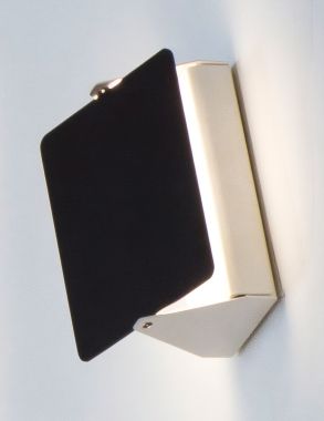 APPLIQUE À VOLET PIVOTANT NOIR LED EXTÉRIEUR