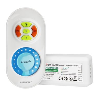 MONOCOLOUR CONTROLLER MET AFSTANDSBEDIENING DC12V/24V 10A
