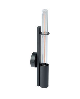 WANDLAMP MARCKDAEL SERIE 2144 A1 NERO 32CM 1XE27 BUIS ZWART