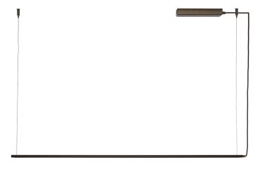 HALIFAX 7021-150-DOLS CÂBLES SUSPENSION 150CM LED BRONZE