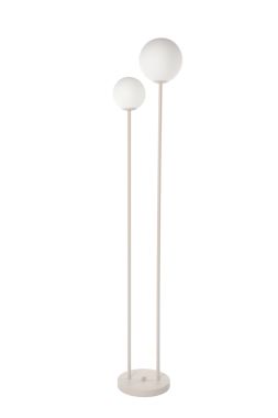 PIANETA STAANLAMP 8107-LG2 OPAAL DIA 15CM + 20CM 2X G9 BEIGE