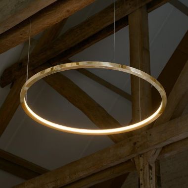 BRASS-O SUSPENSION LAMP CIRCLE BRASS