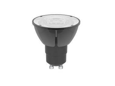 LEDLAMP GU10 ZWART 6,5W 230V 36° CRI+90 600LM DIM