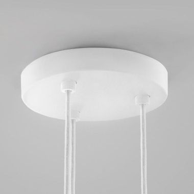 CEILING BASE Ø200/3 PENDANTS WHITE