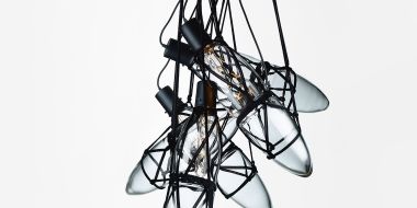 SHIBARI PENDANT LIGHT - 5 PCS CLEAR BLACK