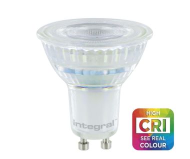 LED GLASS REFLECTOR GU10 36° 400LM 3000K HIGH CRI DIM 5W 300