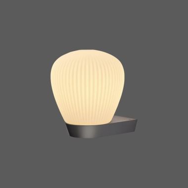 PLISSEE W APPLIQUE 1X E27 230V LED VERRE OPALE SOUFFLÉ