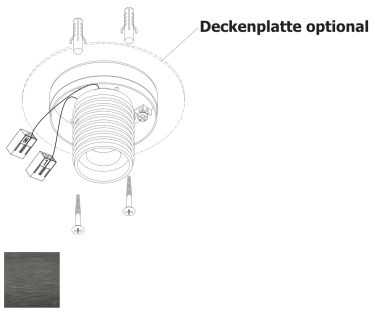 PLAQUE DE COUVERCLE 100MM HOLTKOETTER PLISSEE D PLATINE