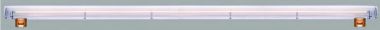 LED LINEAR LAMP S14S 1000MM CLEAR 15W S14S 900LM 1900K